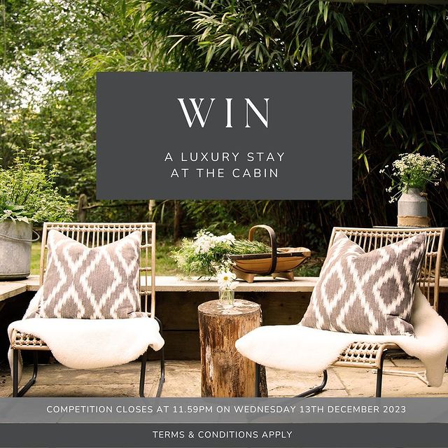 THIS COMPETITION IS NOW CLOSED. 🛑
Congratulations to the winner @jes.selaine
Thanks to everyone who entered. 

We’re giving away a night’s luxury stay for two at the Cabin, near Billingshurst, worth up to £468.
 
For a chance to win, please:
1. follow us @luxuryboltholes
2. like this post
3. tag a friend in the comments
 
For two extra entries, please:
4. sign up to our newsletter – see link in bio
5. and share this post to your story. Please make sure that your account is public and that you tag us!
 
The prize is for a one-night, self-catered, luxury stay for two adults at the Cabin, near Billingshurst, West Sussex. The competition is only open to UK residents aged 18 or over and closes at 11.59pm (GMT) on Wednesday 13th December 2023. Please see link in bio for the full T&Cs.

The winner will be announced on Friday 15th December 2023.
 
This prize is in no way sponsored or endorsed by Instagram.

#win #giveaway #giveaways #giveawayuk #ukgiveaway #competitionuk #competitiontime #luxuryboltholes #staycationuk #luxurygetaway #luxuryescapes #ukhiddengems #cabinlove #cabinliving #modernrusticdecor #cosycottage #dreaminteriors #dreamgetaway #escapetheordinary #dreamylittleplaces #beautifulhomesofinstagram #escapeandwander #wanderlust #visitchichester #visitwestsussex